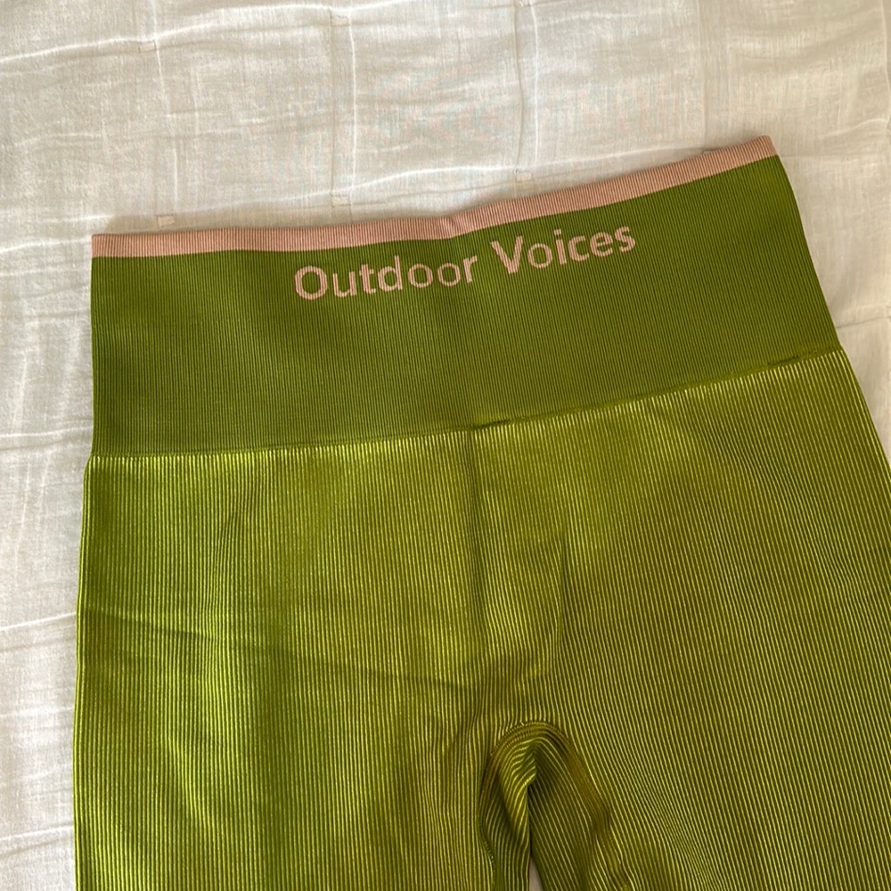 Green Outdoor Voices Leggings